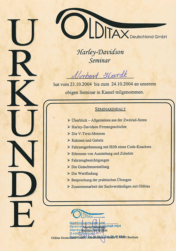 Zertifikat Olditax